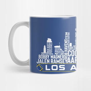 Los Angeles Football Team 23 Player Roster, Los Angeles City Skyline Mug